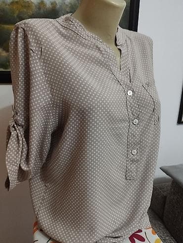 Bež bluza na bele tufnice at lalafo.rs — 4 Bež bluza na bele tufnice — 4