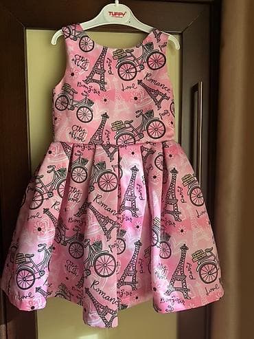 Other Kids' Clothes: Dečija haljina bez rukava, romantičnog pariškog motiva. - Boja: roze at lalafo.rs — 1 Other Kids' Clothes: Dečija haljina bez rukava, romantičnog pariškog motiva. - Boja: roze — 1