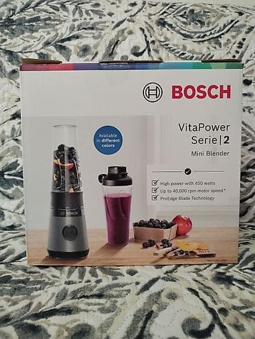 Bosch VitaPower Serie 2 – mini blender - Snaga motora: 450 W - Brzina na lalafo.rs Bosch VitaPower Serie 2 – mini blender - Snaga motora: 450 W - Brzina