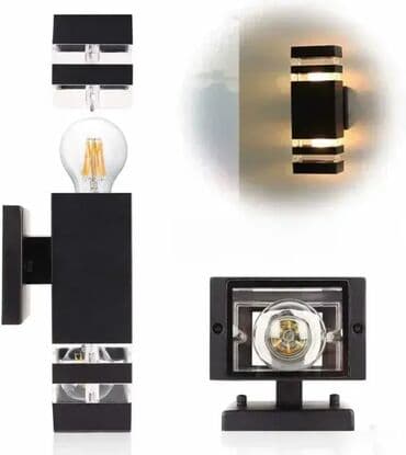 Baštenska rasveta: Spoljna zidna lampa. Vodotoporna. Grlo:2x gu10 Ip zastita ip 67 Moguc na lalafo.rs — 1 Baštenska rasveta: Spoljna zidna lampa. Vodotoporna. Grlo:2x gu10 Ip zastita ip 67 Moguc — 1