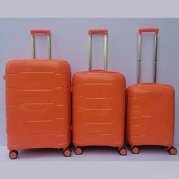 Travel suitcases and bags: Set od 3 kofera – narandžasti, tvrda školjka - Materijal: tvrda ABS at lalafo.rs — 4 Travel suitcases and bags: Set od 3 kofera – narandžasti, tvrda školjka - Materijal: tvrda ABS — 4