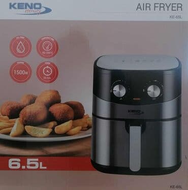 Keno Eternity Air Fryer KE-65L – friteza na vruć vazduh, 6.5 L - na lalafo.rs Keno Eternity Air Fryer KE-65L – friteza na vruć vazduh, 6.5 L -