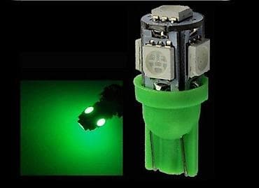 Home & Garden: LED sijalica T10, 24V, zelena – 360° svetlosni snop - Tip grla: T10 at lalafo.rs — 1 Home & Garden: LED sijalica T10, 24V, zelena – 360° svetlosni snop - Tip grla: T10 — 1