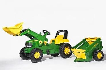 Toy Vehicles & Accessories: Dečiji traktor sa kašikom i prikolicom – pedalan - Realističan dečiji at lalafo.rs — 2 Toy Vehicles & Accessories: Dečiji traktor sa kašikom i prikolicom – pedalan - Realističan dečiji — 2