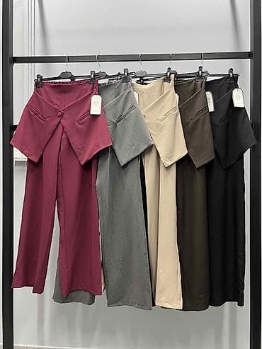 🔥Ženske elegantne pantalone sa preklopnim “suknja” detaljem u struku na lalafo.rs — 5 🔥Ženske elegantne pantalone sa preklopnim “suknja” detaljem u struku — 5