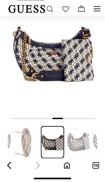 Torba za rame, Guess, Materijal: Platno na lalafo.rs Torba za rame, Guess, Materijal: Platno