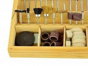 cepaci za drva: Set nastavaka za mini brusilicu/graver u drvenoj kutiji - Univerzalni na lalafo.rs — 7 cepaci za drva: Set nastavaka za mini brusilicu/graver u drvenoj kutiji - Univerzalni — 7
