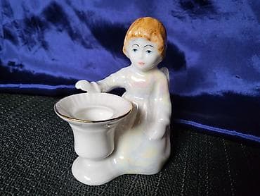 Nov porcelanski svecnja andjela iz 70ih.god. Nov svecnjak sa sedef na lalafo.rs — 2 Nov porcelanski svecnja andjela iz 70ih.god. Nov svecnjak sa sedef — 2