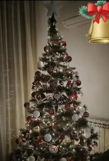 Veštačka novogodišnja jelka sa LED osvetljenjem - Realistične, guste na lalafo.rs — 1 Veštačka novogodišnja jelka sa LED osvetljenjem - Realistične, guste — 1