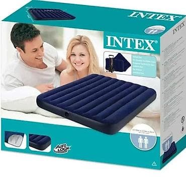 Intex dušek na naduvavanje – Double - Dimenzije: 183 x 203 x 22 cm na lalafo.rs Intex dušek na naduvavanje – Double - Dimenzije: 183 x 203 x 22 cm