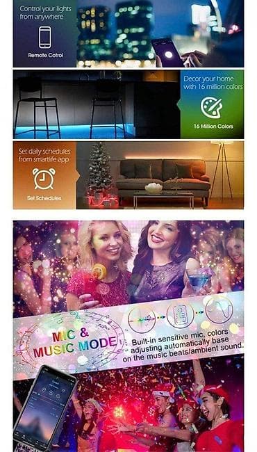 RGB Inteligentan kontroler MIC, MUZIČKI, APP, Bluetooth, IC. LED Strip na lalafo.rs RGB Inteligentan kontroler MIC, MUZIČKI, APP, Bluetooth, IC. LED Strip