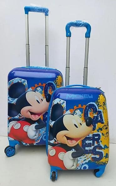 Backpacks, bags and suitcases: Dečiji set kofera – Mickey Mouse dizajn - Set od 2 kofera: veći i at lalafo.rs — 5 Backpacks, bags and suitcases: Dečiji set kofera – Mickey Mouse dizajn - Set od 2 kofera: veći i — 5