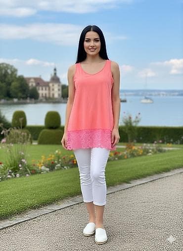 Janina bluza na bretele sa cipkom Bas je neka svetla roze boja Nikad na lalafo.rs — 1 Janina bluza na bretele sa cipkom Bas je neka svetla roze boja Nikad — 1