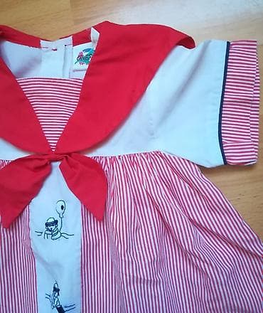 Haljina za uzrast do 1 godine, crvena sa prugicama, kopča se pozadi na lalafo.rs — 10 Haljina za uzrast do 1 godine, crvena sa prugicama, kopča se pozadi — 10