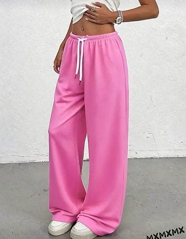 kom sa etiketom: Ženske široke trenerke – više boja - Kroj: wide-leg/oversized, ravna i at lalafo.rs — 1 kom sa etiketom: Ženske široke trenerke – više boja - Kroj: wide-leg/oversized, ravna i — 1