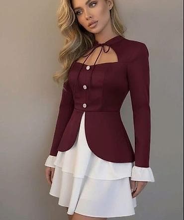 🔥Ženska haljina sa efektom dvodelnog kompleta – elegantan gornji deo na lalafo.rs — 2 🔥Ženska haljina sa efektom dvodelnog kompleta – elegantan gornji deo — 2