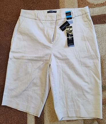 Dunnes ženske bermude/šorts – model “Smart” - Boja: svetla bež/krema na lalafo.rs — 1 Dunnes ženske bermude/šorts – model “Smart” - Boja: svetla bež/krema — 1