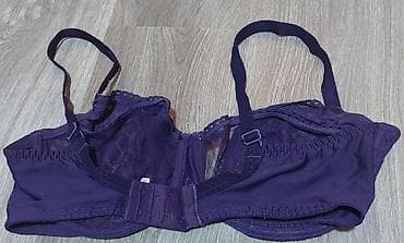 Čipkani grudnjak u tamnoljubičastoj boji. - Model sa žicom i polucup na lalafo.rs — 2 Čipkani grudnjak u tamnoljubičastoj boji. - Model sa žicom i polucup — 2