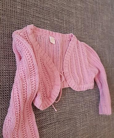 Roze pleteni bolero za bebe - Brend: Smile - Veličina: 74 (oko 9 na lalafo.rs — 1 Roze pleteni bolero za bebe - Brend: Smile - Veličina: 74 (oko 9 — 1