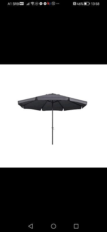 Baštenski suncobran sa bež platnom, idealan za zaštitu od sunca u na lalafo.rs — 8 Baštenski suncobran sa bež platnom, idealan za zaštitu od sunca u — 8