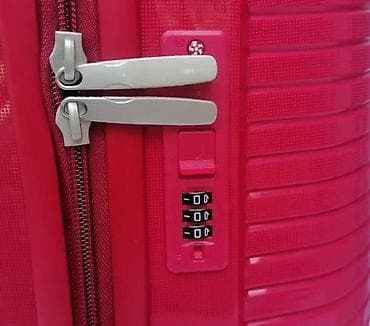 Travel suitcases and bags: Tvrdi kofer na točkićima – crveni - Materijal: čvrsta ABS/plastika sa at lalafo.rs — 7 Travel suitcases and bags: Tvrdi kofer na točkićima – crveni - Materijal: čvrsta ABS/plastika sa — 7