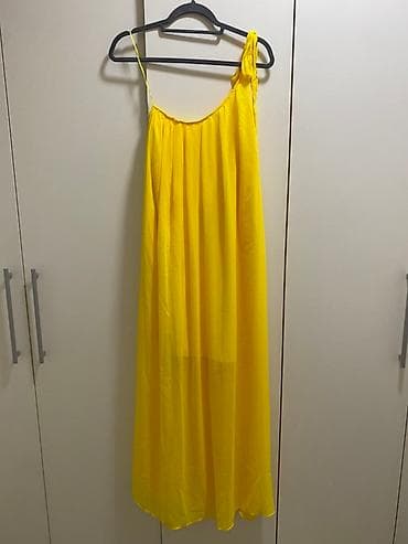 Ženska haljina Calliope – model “Giallo Sole” - Duga lepršava haljina na lalafo.rs — 1 Ženska haljina Calliope – model “Giallo Sole” - Duga lepršava haljina — 1