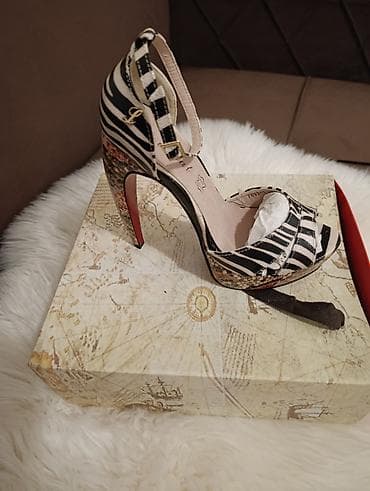 Ženske sandale na štiklu – zebra print - Brend: Hevani (logo na na lalafo.rs — 3 Ženske sandale na štiklu – zebra print - Brend: Hevani (logo na — 3