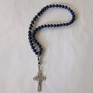Personal Items: Molitvena brojanica 50 perli lapis lazuli srebro je ručni rad at lalafo.rs — 3 Personal Items: Molitvena brojanica 50 perli lapis lazuli srebro je ručni rad — 3