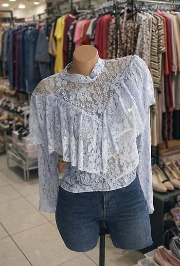 Ženska čipkana bluza sa volanima - Model: dugački rukavi na lalafo.rs Ženska čipkana bluza sa volanima - Model: dugački rukavi