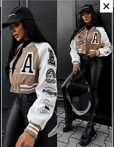 Kratka varsity jakna – ženska - Model: krojena „college/varsity“ na lalafo.rs Kratka varsity jakna – ženska - Model: krojena „college/varsity“