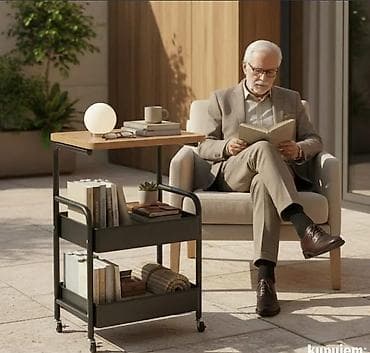 Moderan stočić sa točkićima Dimenzije: 30 x 42 x 77cm – kompaktna i at lalafo.rs — 6 Moderan stočić sa točkićima Dimenzije: 30 x 42 x 77cm – kompaktna i — 6