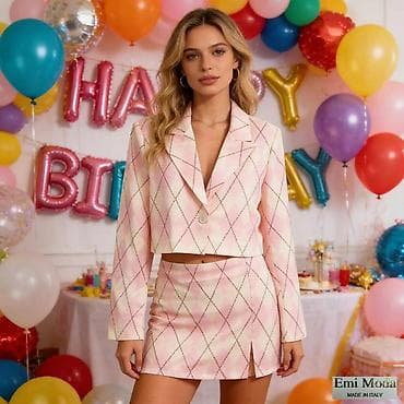 Damski komplet sakoa i mini suknje – Emi Moda, Made in Italy - Krojen na lalafo.rs Damski komplet sakoa i mini suknje – Emi Moda, Made in Italy - Krojen