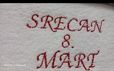 Manji peskir sa vezom za 8.Mart ili druge prilike, krstenja na lalafo.rs Manji peskir sa vezom za 8.Mart ili druge prilike, krstenja