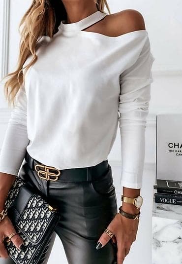 Bluze sa elastinom. Crna,kajsija,zuta,tamno na lalafo.rs — 7 Bluze sa elastinom. Crna,kajsija,zuta,tamno — 7