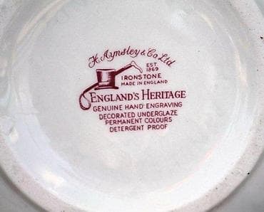 Antiques: Red transferware H Aynsley & Co England's Heritage ORIGINAL. Made at lalafo.rs — 1 Antiques: Red transferware H Aynsley & Co England's Heritage ORIGINAL. Made — 1