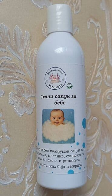 🍀🩵 Prirodni kalijumski tečni sapun za bebe od maslinovog, bademovog na lalafo.rs 🍀🩵 Prirodni kalijumski tečni sapun za bebe od maslinovog, bademovog
