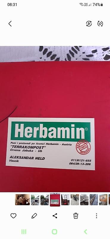 Licno preuzimanje u Beograd Herbamin “TERRAKOMPOST” – prirodni na lalafo.rs — 1 Licno preuzimanje u Beograd Herbamin “TERRAKOMPOST” – prirodni — 1