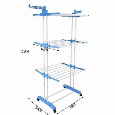 Stalak za veš na tri nivoa – Idealan za male prostore Ovaj metalni na lalafo.rs — 4 Stalak za veš na tri nivoa – Idealan za male prostore Ovaj metalni — 4
