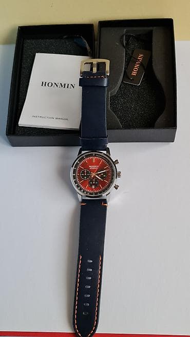 HONMIN HM8009 muški ručni sat – hronograf - Kućište: polirani metal na lalafo.rs — 1 HONMIN HM8009 muški ručni sat – hronograf - Kućište: polirani metal — 1