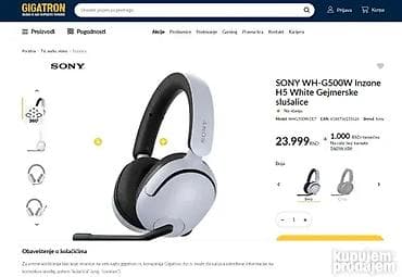 Novo, nekoriscno Cena u radnji 24.000, a kod mene 16.500din Sony na lalafo.rs — 2 Novo, nekoriscno Cena u radnji 24.000, a kod mene 16.500din Sony — 2