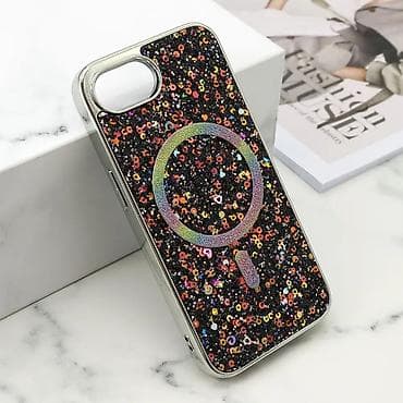 Futrola GLAM GLOW MagSafe za iPhone 16E (6.1) u crnoj boji na lalafo.rs — 1 Futrola GLAM GLOW MagSafe za iPhone 16E (6.1) u crnoj boji — 1