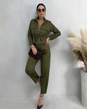 pantalone gina benotti: Ženski komplet – jakna i pantalone - Krojen komplet od lagane na lalafo.rs — 2 pantalone gina benotti: Ženski komplet – jakna i pantalone - Krojen komplet od lagane — 2