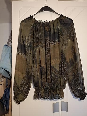 Prozirna boho bluza sa dužim rukavima i elastičnim završecima. Lagani na lalafo.rs — 2 Prozirna boho bluza sa dužim rukavima i elastičnim završecima. Lagani — 2