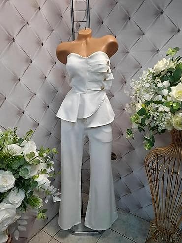 Personal Items: Elegantni dvodelni komplet – top bez bretela i pantalone sa širokim at lalafo.rs — 3 Personal Items: Elegantni dvodelni komplet – top bez bretela i pantalone sa širokim — 3