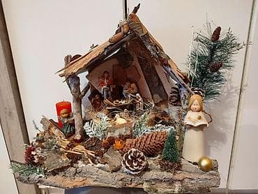 Ručno rađena božićna jaslica sa rasvetom - Detaljna maketa na lalafo.rs — 3 Ručno rađena božićna jaslica sa rasvetom - Detaljna maketa — 3