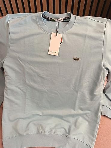 Lacoste muški duks – svetloplavi - Model: klasičan crewneck (okrugli na lalafo.rs — 2 Lacoste muški duks – svetloplavi - Model: klasičan crewneck (okrugli — 2