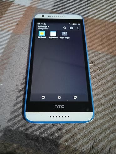 HTC Android pametni telefon u beloj boji sa plavim akcentima. Ovaj na lalafo.rs — 8 HTC Android pametni telefon u beloj boji sa plavim akcentima. Ovaj — 8