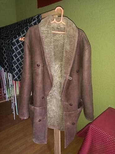 Muški kožni kaput sa krznom (shearling) - Materijal: prirodna koža na lalafo.rs — 5 Muški kožni kaput sa krznom (shearling) - Materijal: prirodna koža — 5