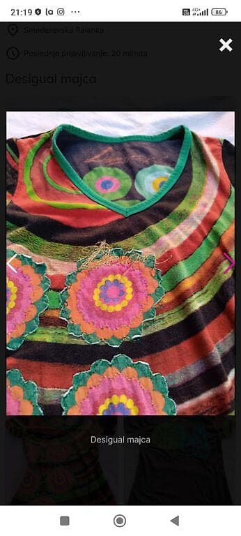 RASPRODAJA!!Desigual majica/tunika sa V izrezom - Model: kratki na lalafo.rs — 3 RASPRODAJA!!Desigual majica/tunika sa V izrezom - Model: kratki — 3