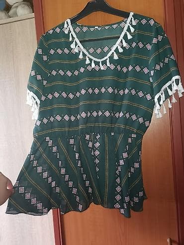 Shein bluzica sa resama oko vrata i na rukavima Tanka, letnja na lalafo.rs — 2 Shein bluzica sa resama oko vrata i na rukavima Tanka, letnja — 2